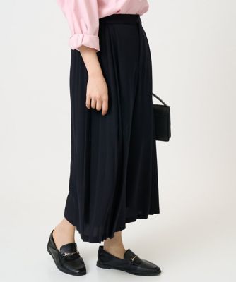 小さいサイズ】サイドプリーツガウチョパンツ／洗える | MK MICHEL