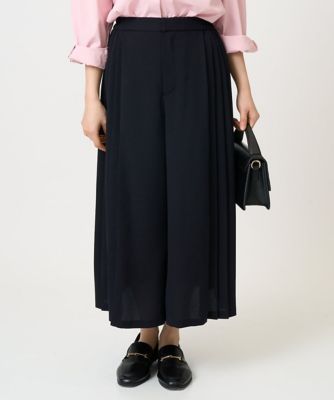 小さいサイズ】サイドプリーツガウチョパンツ／洗える | MK MICHEL