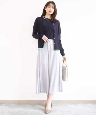 小さいサイズ】サイドプリーツガウチョパンツ／洗える | MK MICHEL