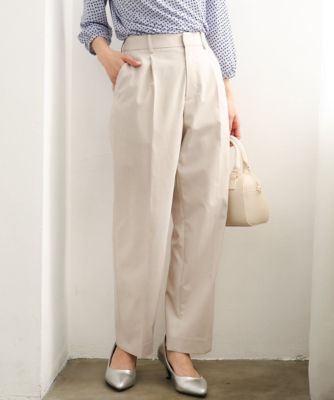 ＜MK MICHEL KLEIN（Women/小さいサイズ）＞【小さいサイズ】ドライタッチストレッチ　テーパードパンツ／イージーケア／洗濯機で洗える