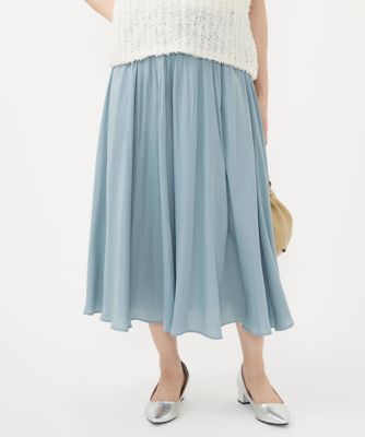 MK MICHEL KLEIN（Women/小さいサイズ）/エムケーミッシェルクラン 【小さいサイズ】サテンガウチョパンツ/接触冷感/洗える