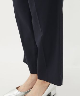 小さいサイズ】サイドバックルデザインツイルワイドパンツ／洗える