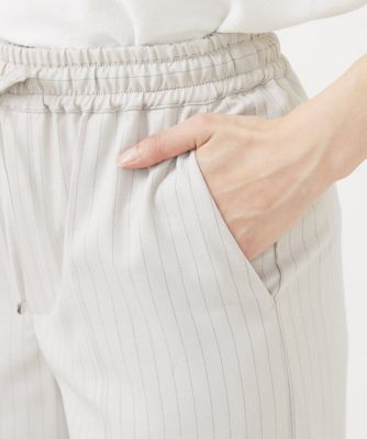 【小さいサイズ】Ｒｅｆｌａｘストライプ柄ワイドパンツ／洗える