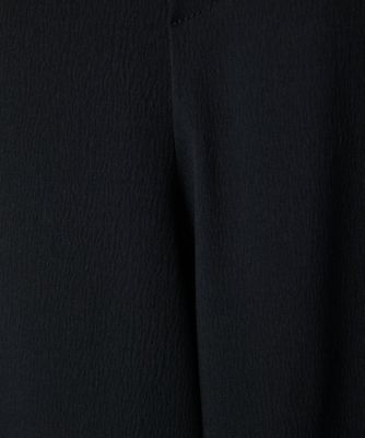 【小さいサイズ】シボストレッチワイドパンツ／セットアップ対応／洗える