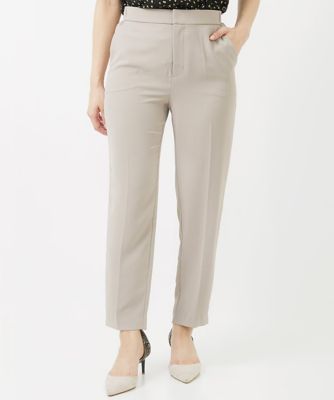 小さいサイズ】ストレッチテーパードパンツ／UVカット／接触冷感