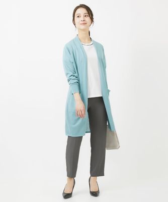 小さいサイズ】ストレッチテーパードパンツ／UVカット／接触冷感