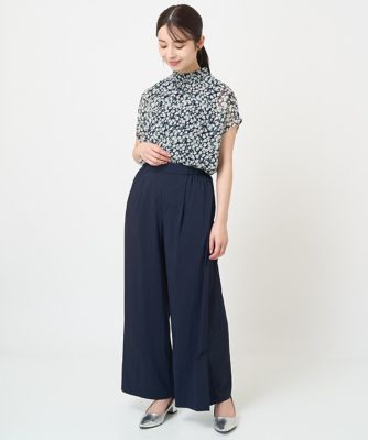 小さいサイズ】リラクシーワイドパンツ／接触冷感／洗える | MK MICHEL