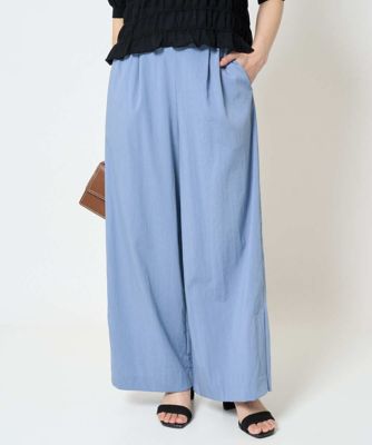 ＜MK MICHEL KLEIN（Women/小さいサイズ）＞【小さいサイズ】リラクシーワイドパンツ／ＵＶカット／接触冷感／洗える／セットアップ対応