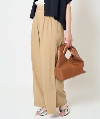 小さいサイズ】リラクシーワイドパンツ／UVカット／接触冷感／洗える