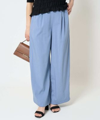 小さいサイズ】リラクシーワイドパンツ／UVカット／接触冷感／洗える