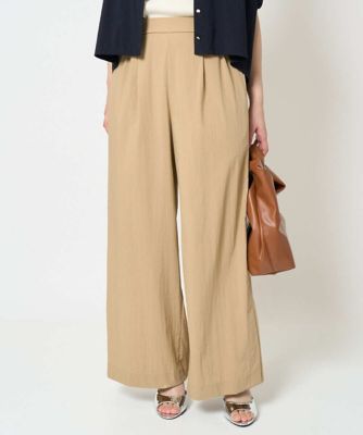 小さいサイズ】リラクシーワイドパンツ／UVカット／接触冷感／洗える