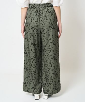 MK ミッシェルクラン（MK MICHEL  ）/【小さいサイズ】フラワー柄ワイドパンツ/洗える 小さいサイズ】フラワー柄ワイドパンツ／洗える | MK MICHEL KLEIN