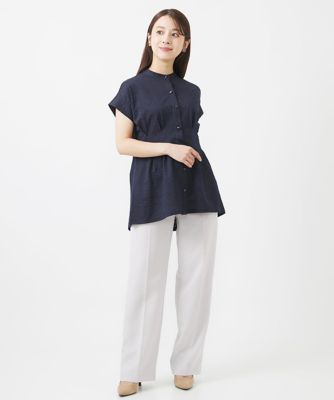 【小さいサイズ】ワイドストレートパンツ／洗える