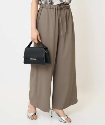 MK MICHEL KLEIN（Women/小さいサイズ）/エムケーミッシェルクラン 【小さいサイズ】センタープレス入りストレートワイドパンツ／ＵＶカット／接触冷感／速乾／洗える