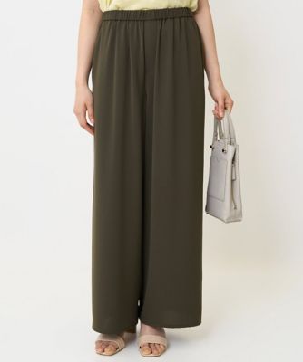 小さいサイズ】リラクシーワイドパンツ／UVカット／接触冷感／洗濯機