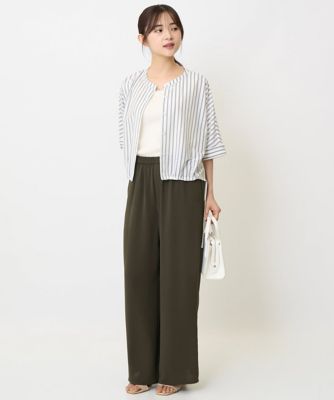 MK ミッシェルクラン（MK MICHEL  ）/【小さいサイズ】リラクシーワイドパンツ/UVカット/接触冷感/洗濯機で洗える 小さいサイズ】リラクシーワイドパンツ／UVカット／接触冷感／洗濯機