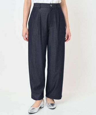 MK MICHEL KLEIN（Women/小さいサイズ）/エムケーミッシェルクラン ソフトデニムライクバレルパンツ/洗濯機で洗える 57ネイビー パンツ・ズボン【三越伊勢丹/公式】