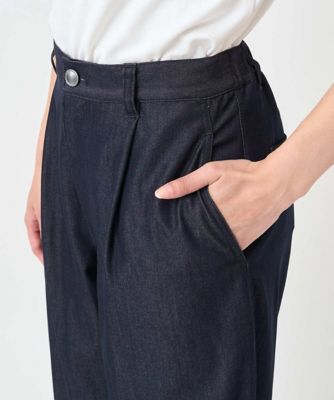 小さいサイズ】ソフトデニムライクバレルパンツ／洗濯機で洗える | MK