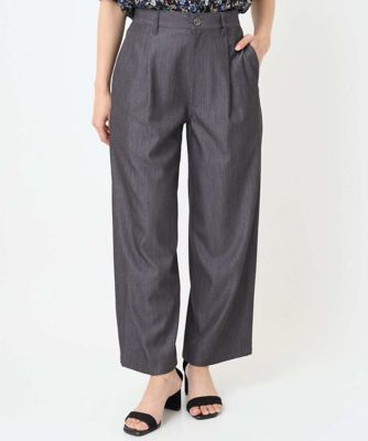 MK MICHEL KLEIN（Women/小さいサイズ）/エムケーミッシェルクラン ソフトデニムライクバレルパンツ/洗濯機で洗える 93ダークグレー パンツ・ズボン【三越伊勢丹/公式】