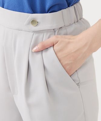 【小さいサイズ】サイド釦デザインプルオンパンツ／洗える