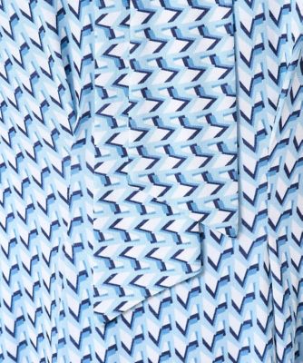 小さいサイズ】ボウタイデザイン幾何柄ワンピース／洗える | MK MICHEL