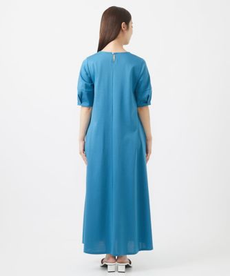 小さいサイズ】ランタンスリーブAラインワンピース／洗える | MK