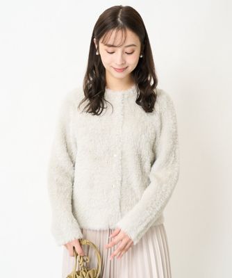 ＜MK MICHEL KLEIN（Women/小さいサイズ）＞【小さいサイズ】Ｗフェイスシャギーニットジャケット／洗える