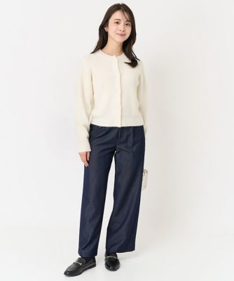 小さいサイズ】ウール混ふわふわニットカーディガン／洗える | MK