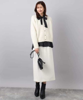 小さいサイズ】ヘアリーニットカーディガン／洗える | MK MICHEL KLEIN