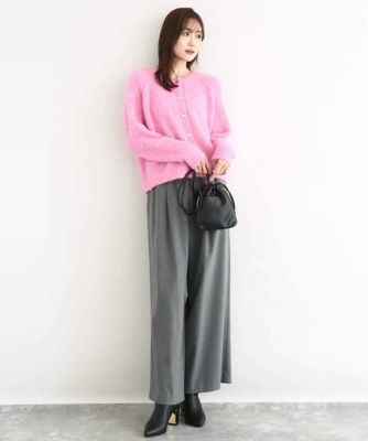 小さいサイズ】ヘアリーニットカーディガン／洗える | MK MICHEL KLEIN