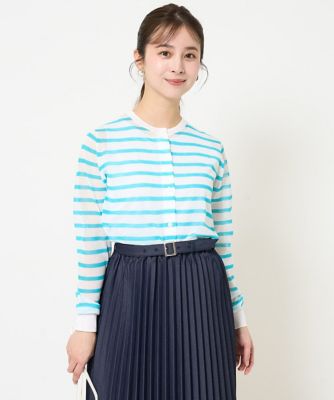 美品★MACHATTシアーボーダーカーディガン 美品☆MACHATTシアーボーダーカーディガン 【公式通販】