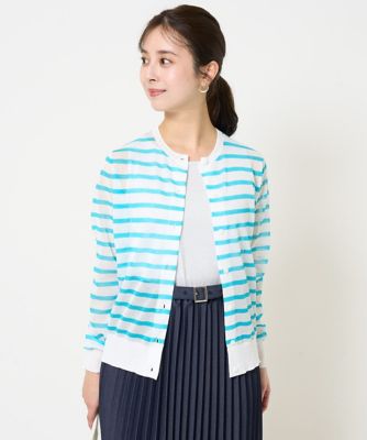 美品★MACHATTシアーボーダーカーディガン 美品☆MACHATTシアーボーダーカーディガン 【公式通販】