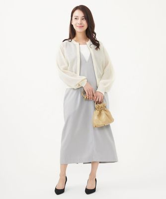 【小さいサイズ】メッシュ編みシアーＺＩＰニットブルゾン／洗える