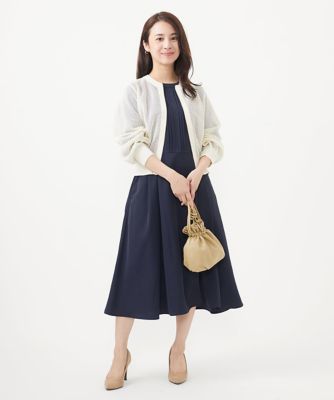 【小さいサイズ】メッシュ編みシアーＺＩＰニットブルゾン／洗える