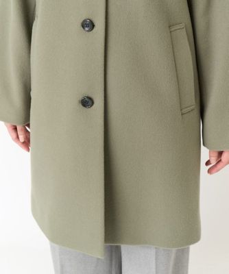 MK ミッシェルクラン（MK MICHEL  ）/【小さいサイズ】Super100sウール ミドル丈フーデットコート 小さいサイズ】Super100sウール ミドル丈フーデットコート