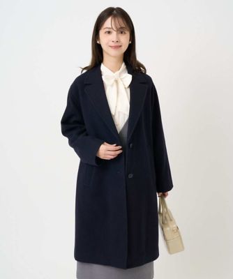 小さいサイズ】エアリアルウール チェスターコート | MK MICHEL KLEIN