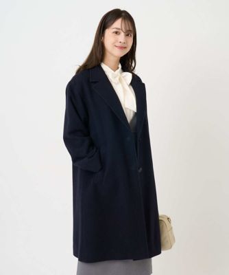 小さいサイズ】エアリアルウール チェスターコート | MK MICHEL KLEIN