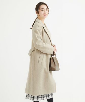 【小さいサイズ】ロングチェスターウールコート