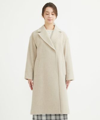 【小さいサイズ】ロングチェスターウールコート