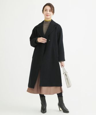 【小さいサイズ】ロングチェスターウールコート