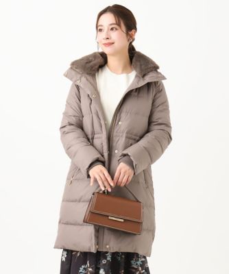 ＜MK MICHEL KLEIN（Women/小さいサイズ）＞【小さいサイズ】ベーシックタフタロングダウンコート（新色追加）