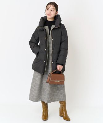【小さいサイズ】ベーシックタフタミドルダウンコート