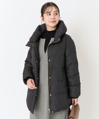 【小さいサイズ】ベーシックタフタミドルダウンコート