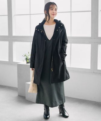 小さいサイズ】ダウンライナー付きマルチwayモッズコート／撥水加工