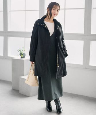 小さいサイズ】ダウンライナー付きマルチwayモッズコート／撥水加工