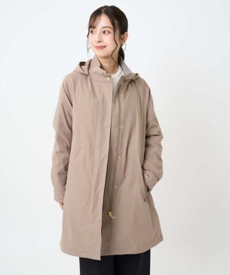 小さいサイズ】ダウンライナー付きマルチwayモッズコート／撥水加工