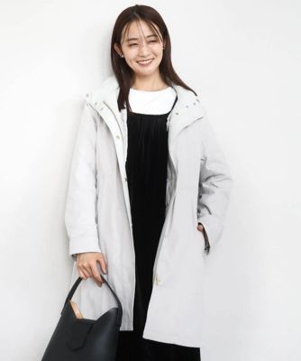 ＜MK MICHEL KLEIN（Women/小さいサイズ）＞【小さいサイズ】ダウンライナー付きマルチｗａｙモッズコート／撥水加工