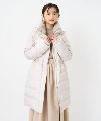 小さいサイズ】ベーシックタフタ ロングダウンコート／撥水加工 | MK