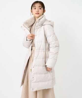 小さいサイズ】ベーシックタフタ ロングダウンコート／撥水加工 | MK