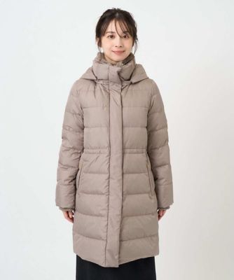 小さいサイズ】ベーシックタフタ ロングダウンコート／撥水加工 | MK